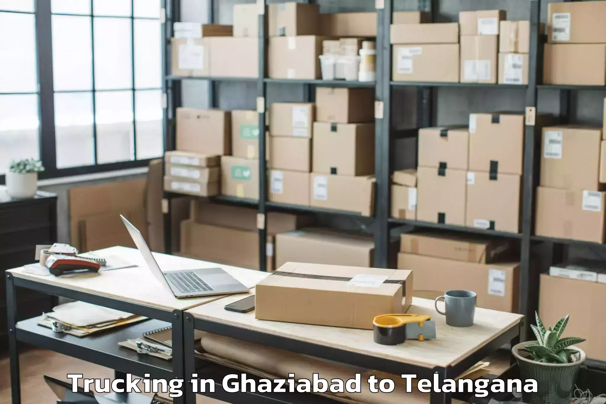 Efficient Ghaziabad to Nadigudem Trucking